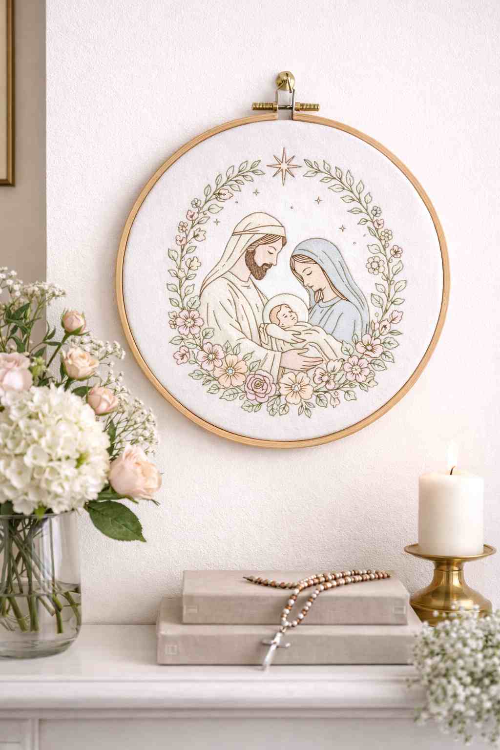 CraftHoop Faith & Blessings Stick & Stitch – Water-Soluble Transfers