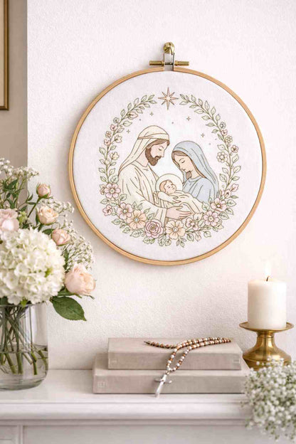 CraftHoop Faith & Blessings Stick & Stitch – Water-Soluble Transfers