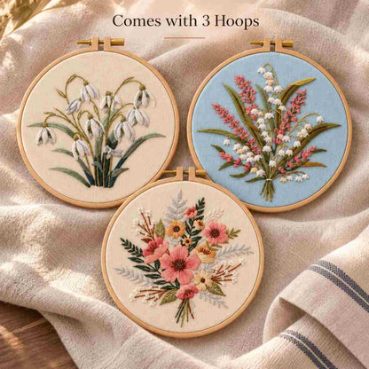 CraftHoop Blossom Collection Embroidery Kit