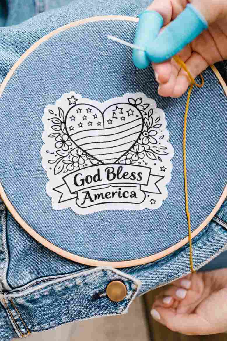 USA 250th Anniversary Stick & Stitch Patterns – Water-Soluble Embroidery Transfers