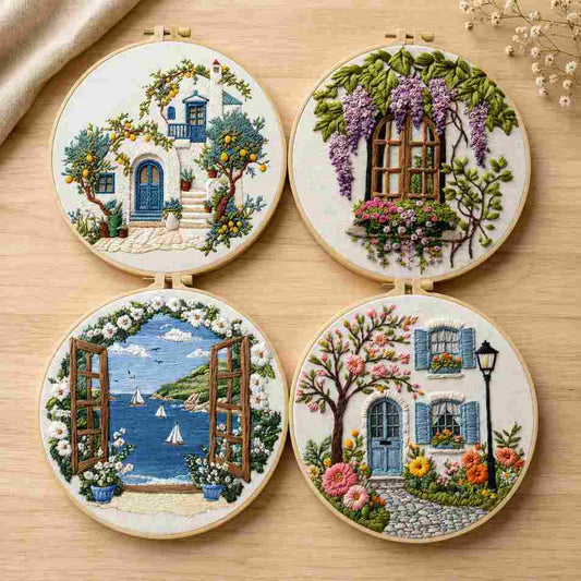 CraftHoop Italian Riviera Embroidery Kits