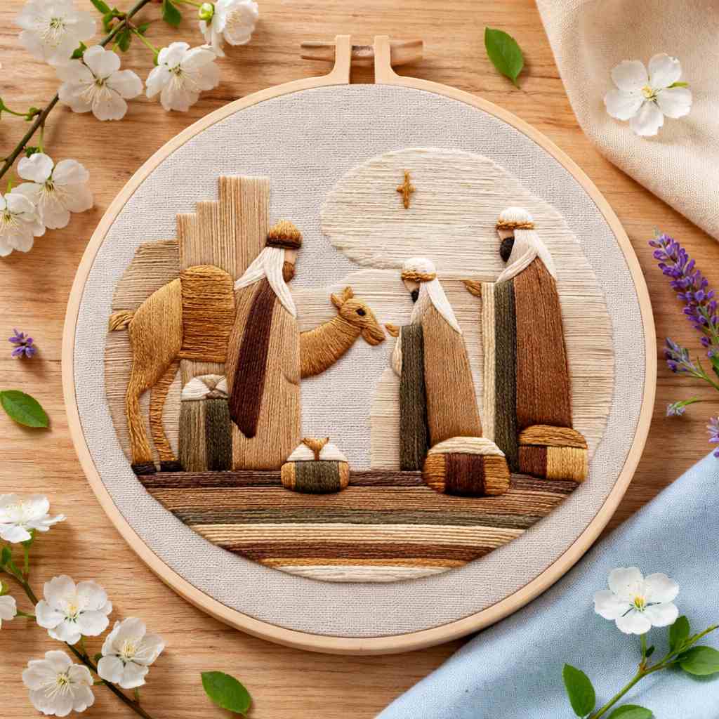CraftHoop Silent Night Embroidery Kit