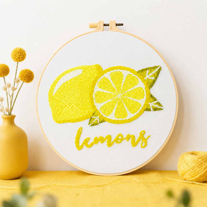 CraftHoop Summer Fruits Embroidery Kit