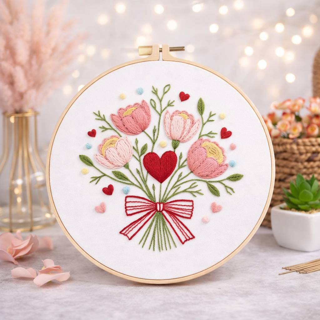 CraftHoop Valentine’s Day Blooming Love Set