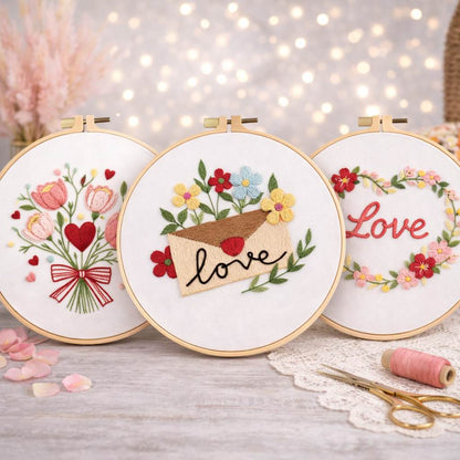 CraftHoop Valentine’s Day Blooming Love Set