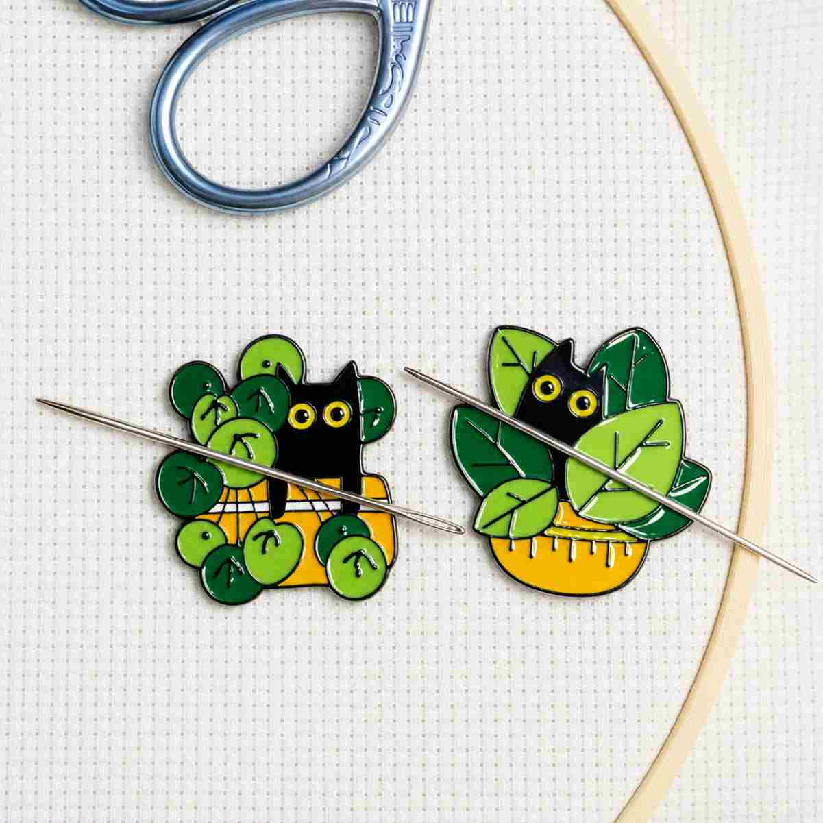 Magnetic Needle Holders: Plant Cats