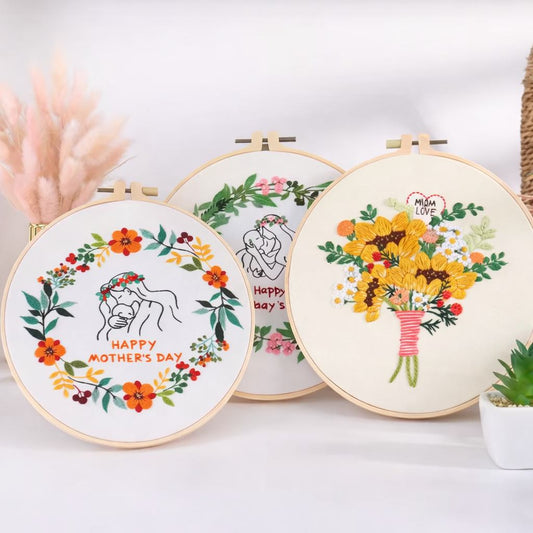 CraftHoop Mother’s Day Love Embroidery Kit