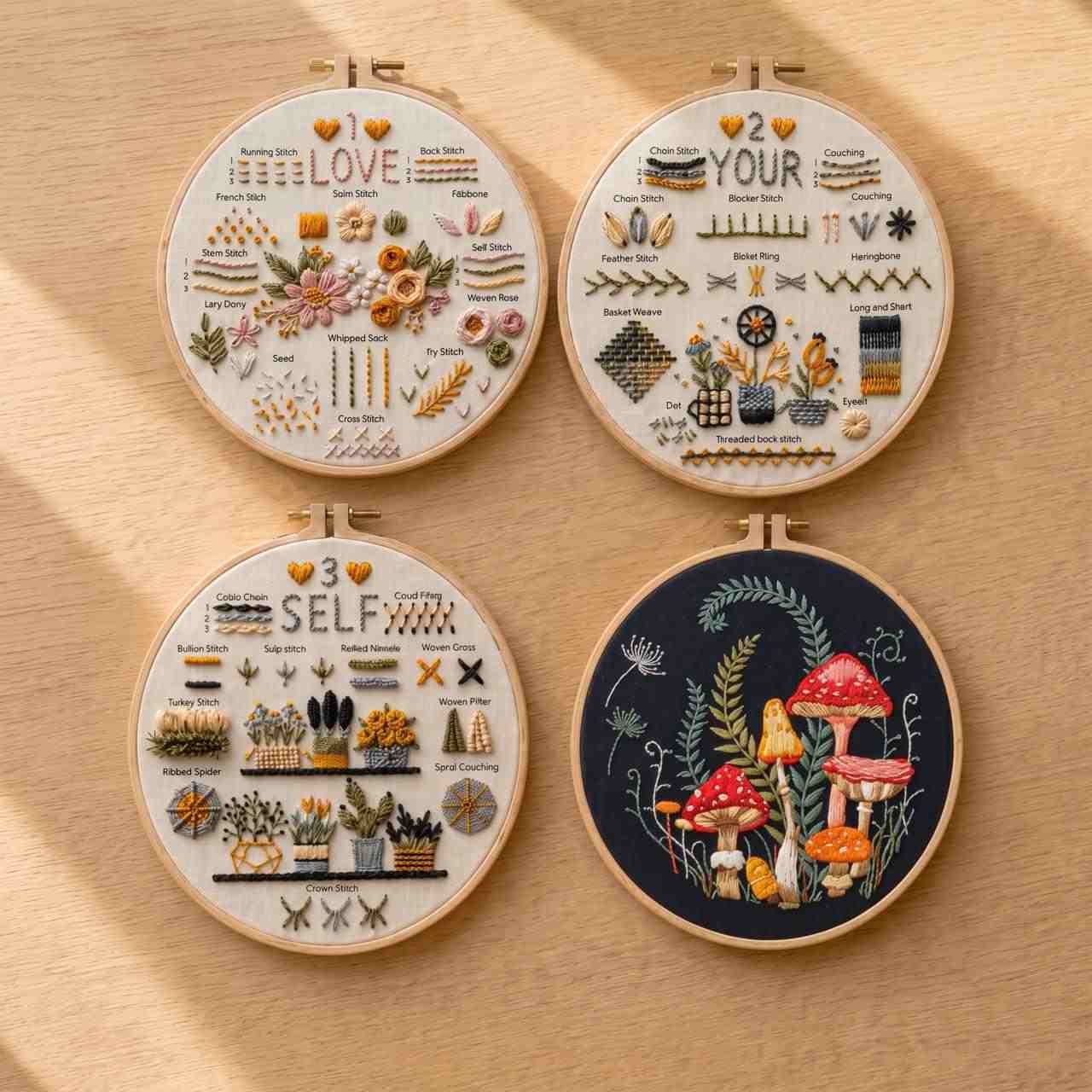 CraftHoop “Love Yourself” Beginner Embroidery Kit