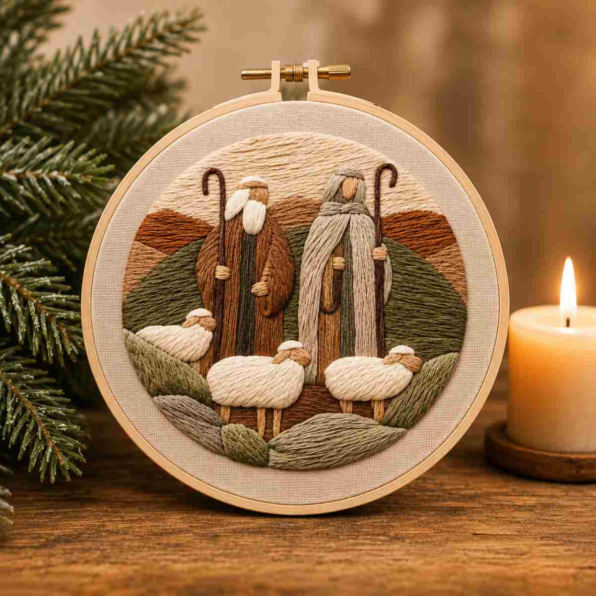 CraftHoop Silent Night Embroidery Kit