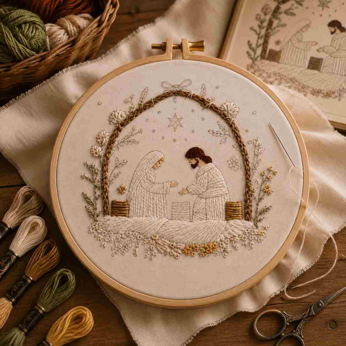CraftHoop Silent Night Embroidery Kit