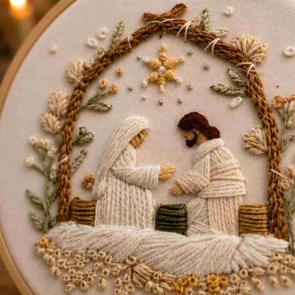 CraftHoop Silent Night Embroidery Kit