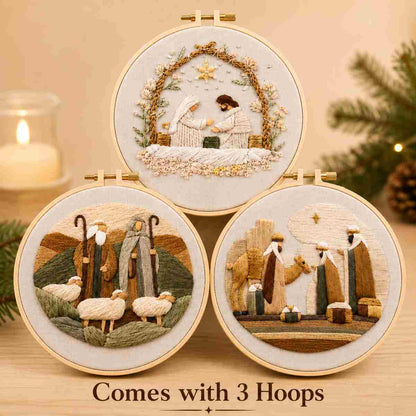 CraftHoop Silent Night Embroidery Kit
