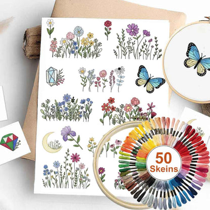 Colorful Stick & Stitch Patterns – Water-Soluble Transfers