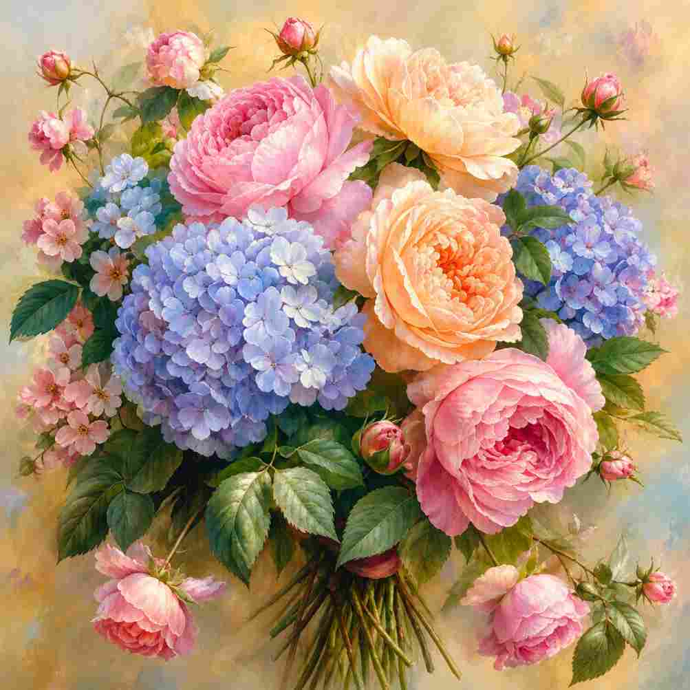 CraftHoop Vintage Floral Vase Cross Stitch Kit