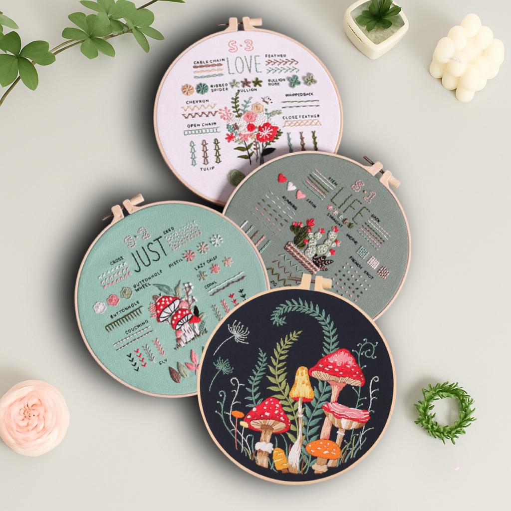 CraftHoop 3-Piece Learn & Stitch Kit