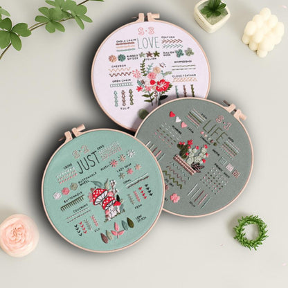 CraftHoop 3-Piece Learn & Stitch Kit