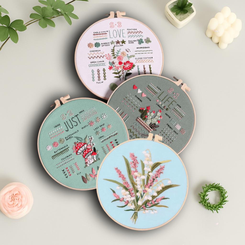 CraftHoop 3-Piece Learn & Stitch Kit