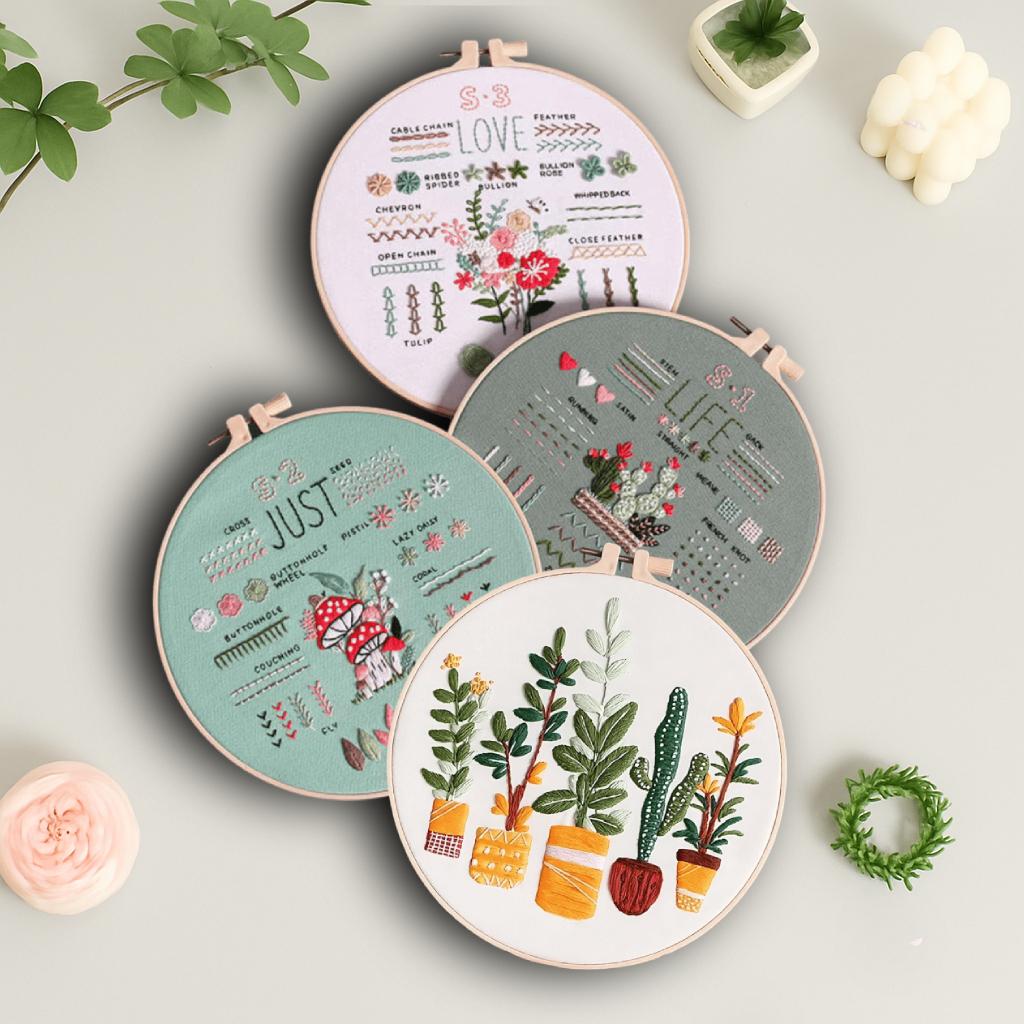 CraftHoop 3-Piece Learn & Stitch Kit