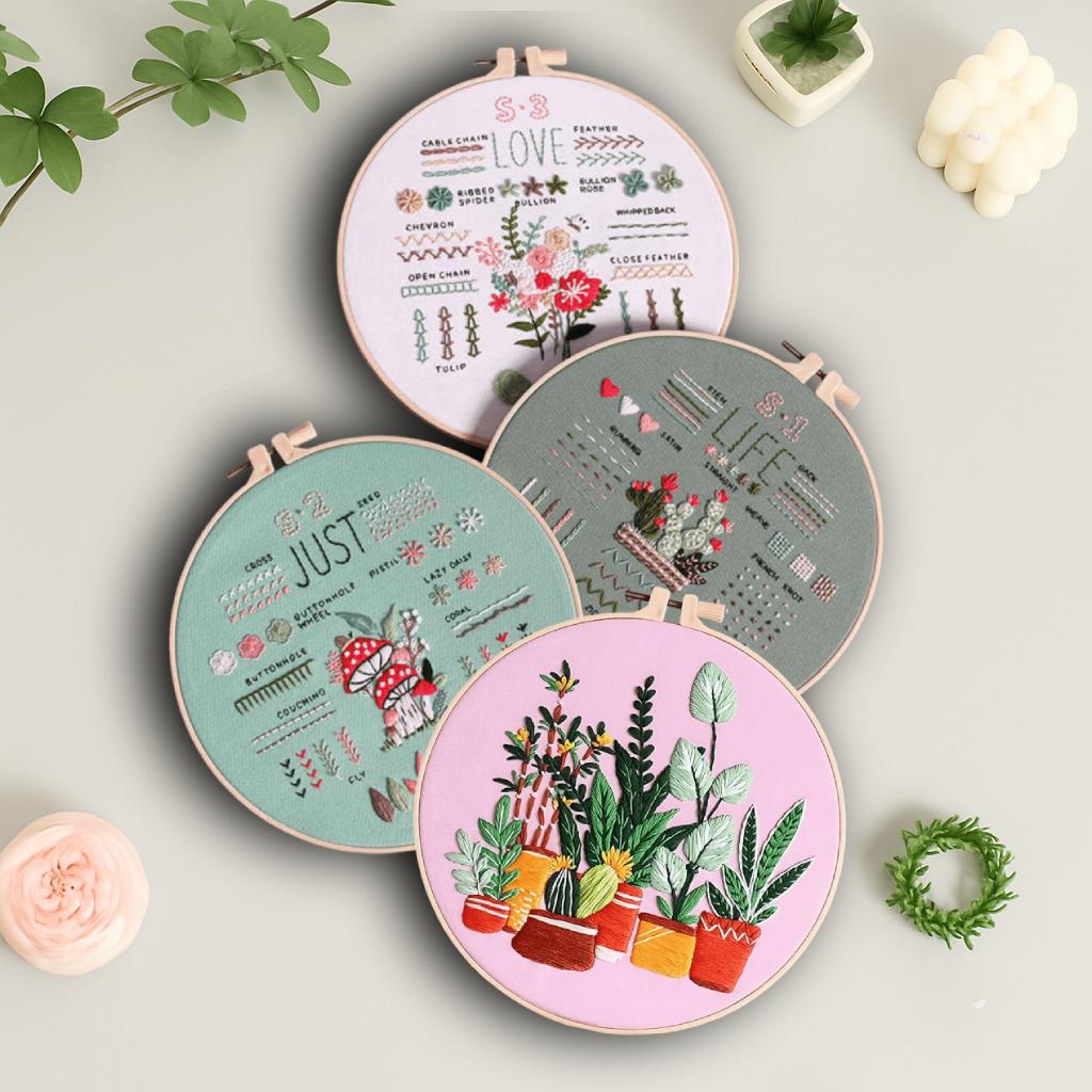 CraftHoop 3-Piece Learn & Stitch Kit