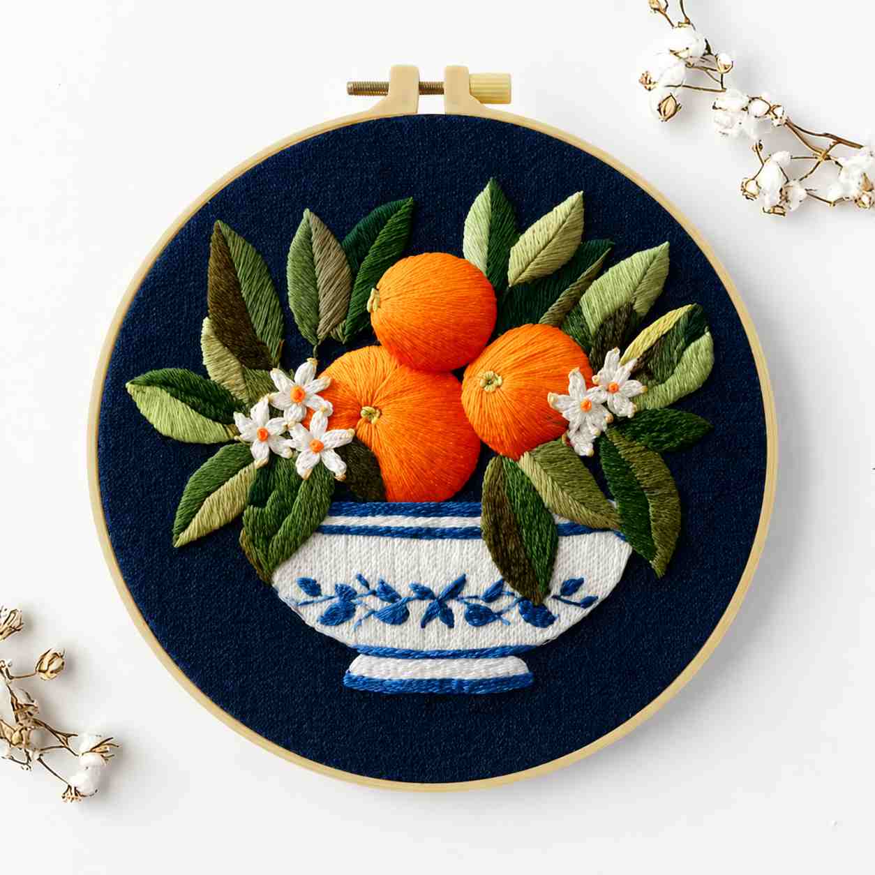 CraftHoop Summer Fruits Embroidery Kit