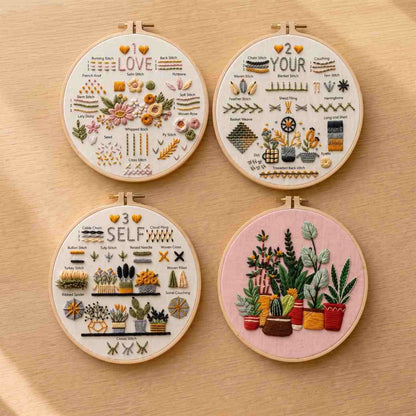 CraftHoop “Love Yourself” Beginner Embroidery Kit