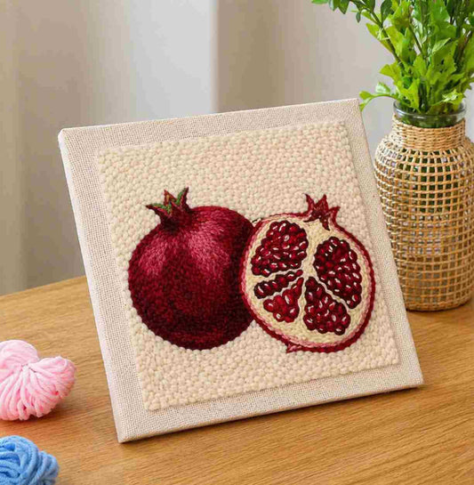 CraftHoop Ruby Pomegranate Punch Needle Kit