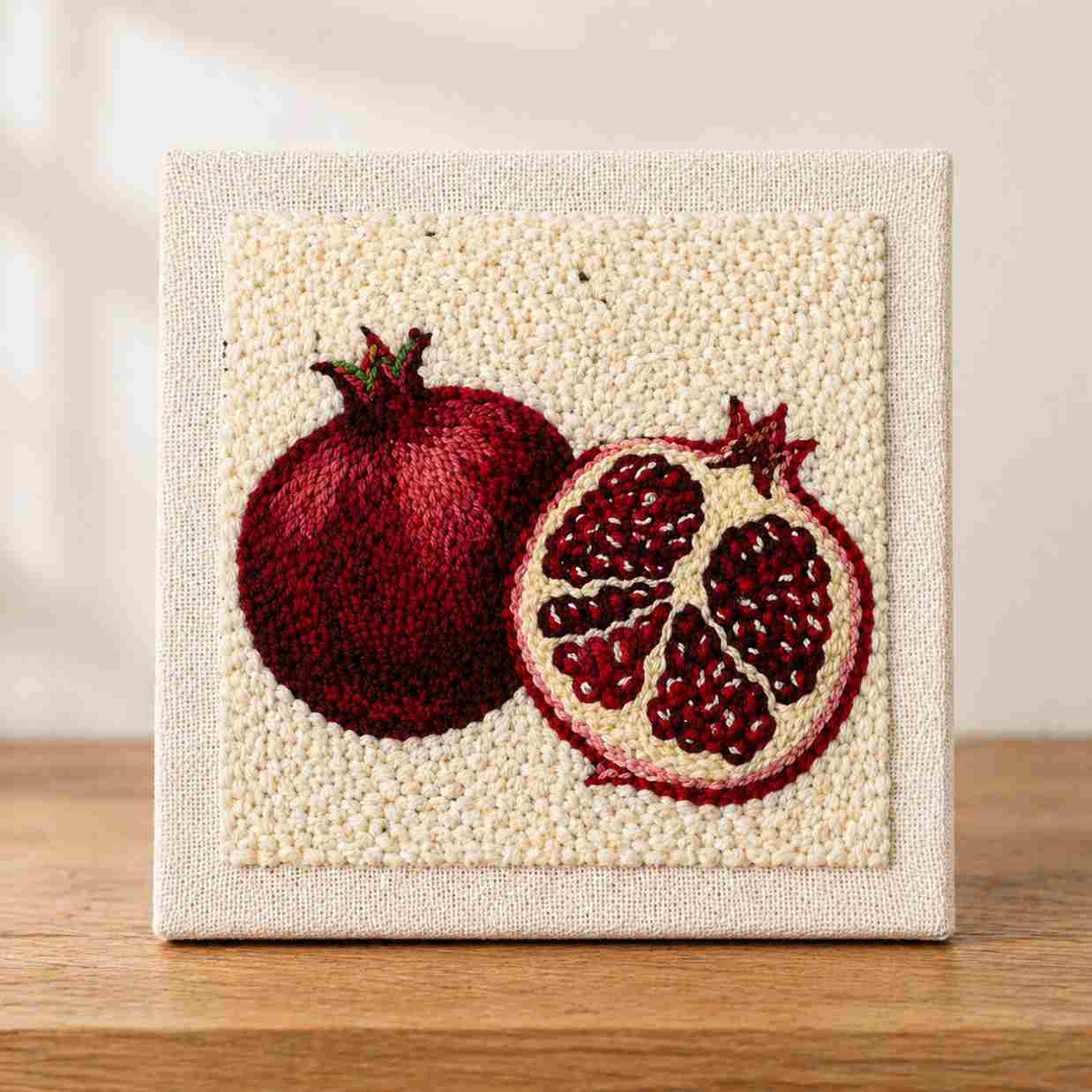 CraftHoop Ruby Pomegranate Punch Needle Kit