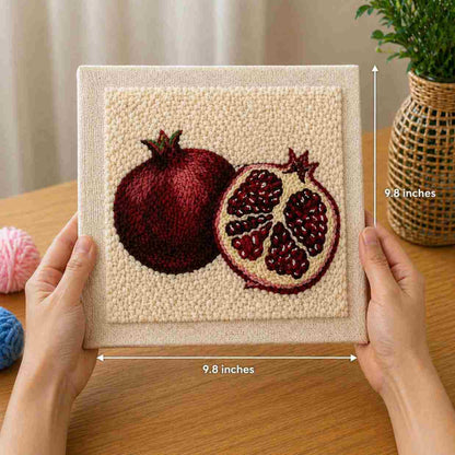 CraftHoop Ruby Pomegranate Punch Needle Kit