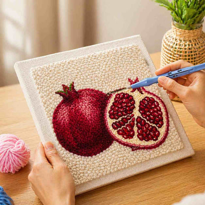 CraftHoop Ruby Pomegranate Punch Needle Kit