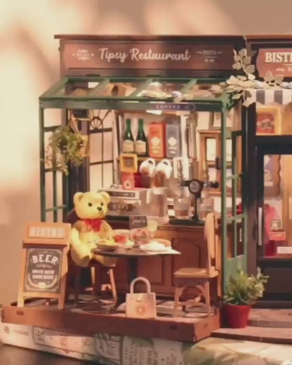 3D Miniature Bistro Restaurant Kit