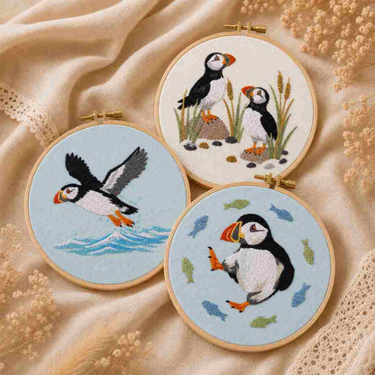 CraftHoop Woodland Friends 3-Piece Embroidery Kit
