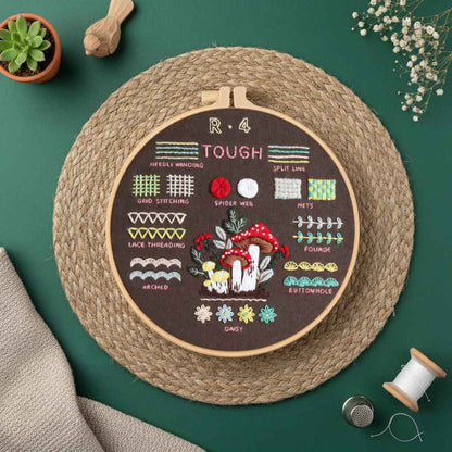 CraftHoop 4-Level Embroidery Kit for Beginners – From Starter to Pro