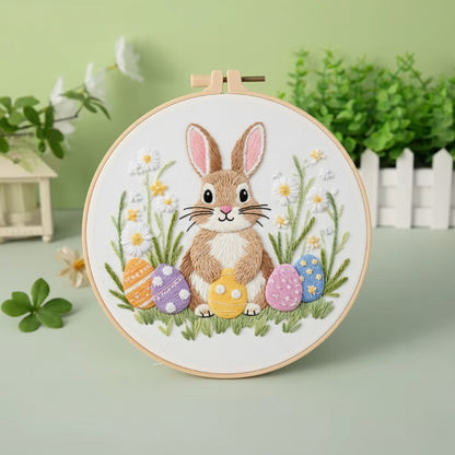 CraftHoop Spring Easter Bunny Embroidery Kit