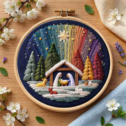CraftHoop Silent Night Embroidery Kit
