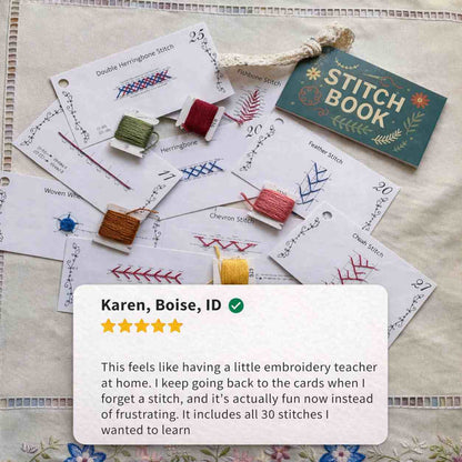 CraftHoop Stitch Book & Practice Set (15 or 30 Stitches)