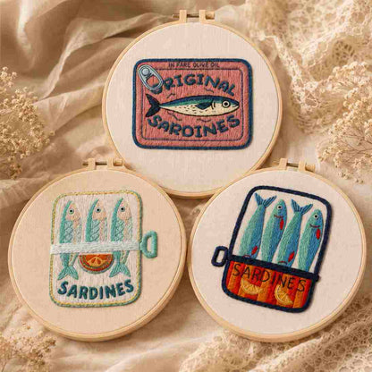 CraftHoop Woodland Friends 3-Piece Embroidery Kit