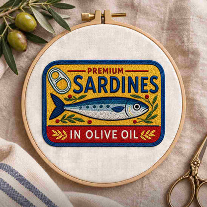 CraftHoop Coastal Sardines Embroidery Kit