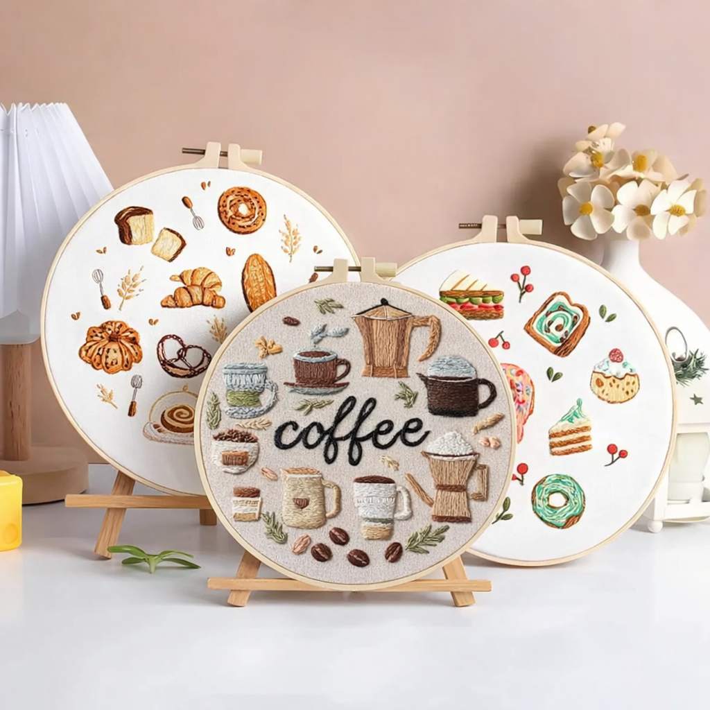 CraftHoop Food Art Embroidery Kit