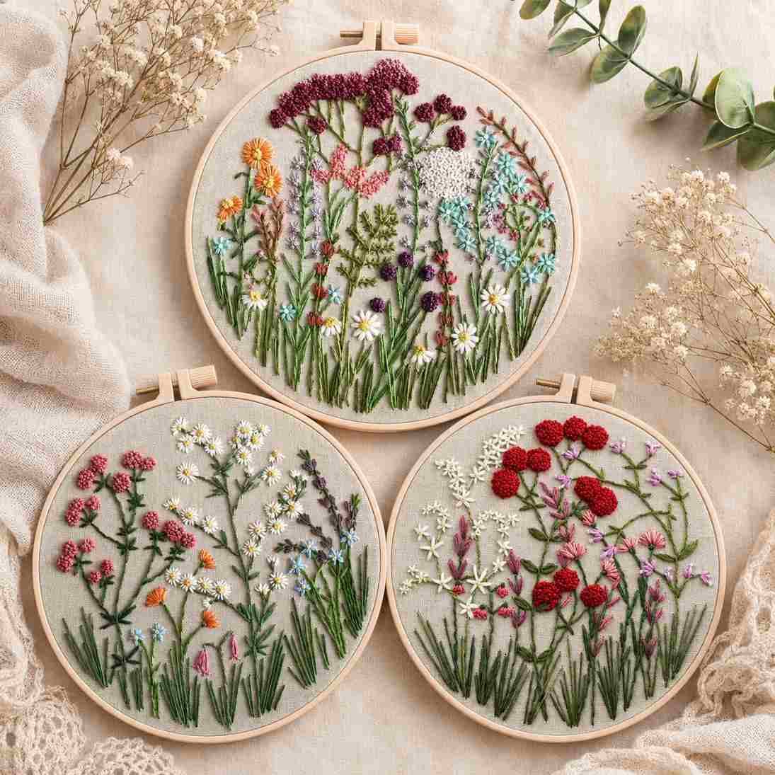 CraftHoop 3D Blossom Embroidery Kit
