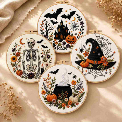 CraftHoop Halloween Harvest Embroidery Kit