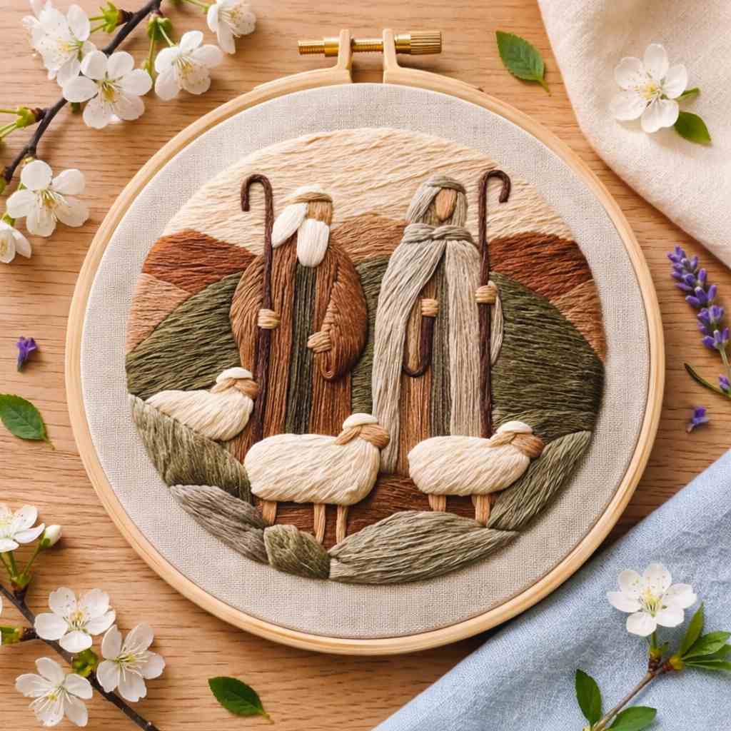 CraftHoop Silent Night Embroidery Kit