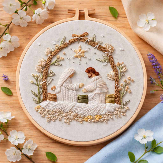 CraftHoop Silent Night Embroidery Kit