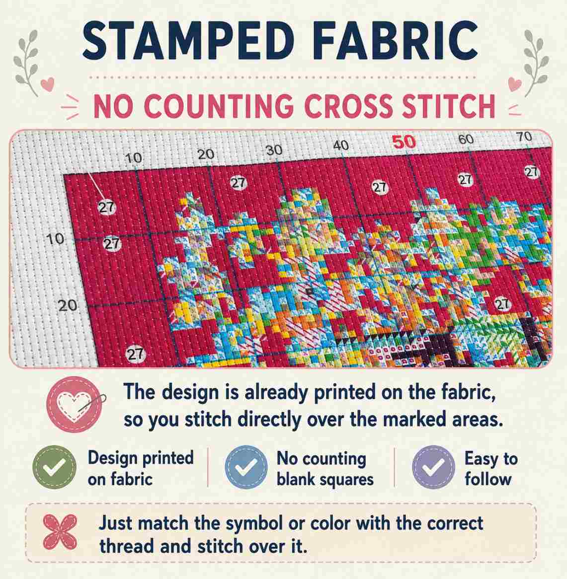 CraftHoop Girl in Wonderland Cross Stitch Kit