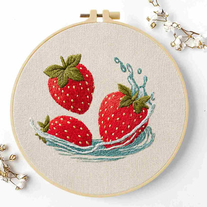 CraftHoop Summer Fruits Embroidery Kit