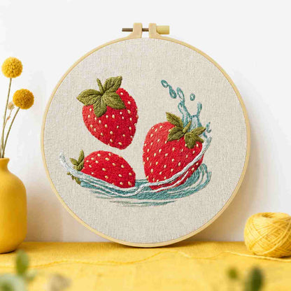 CraftHoop Summer Fruits Embroidery Kit
