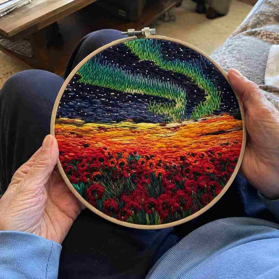 CraftHoop Landscape Embroidery Kit