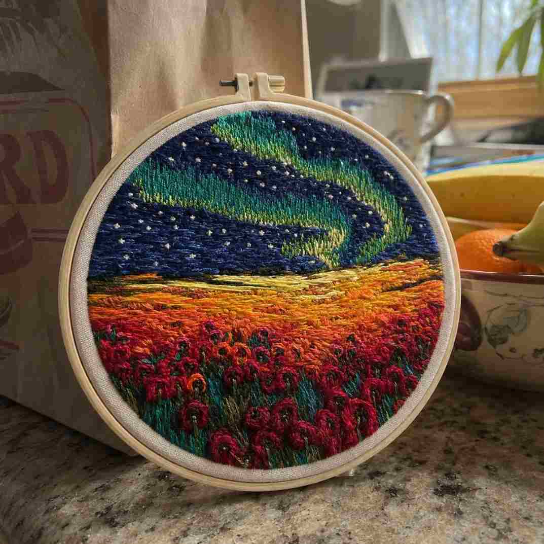 CraftHoop Landscape Embroidery Kit