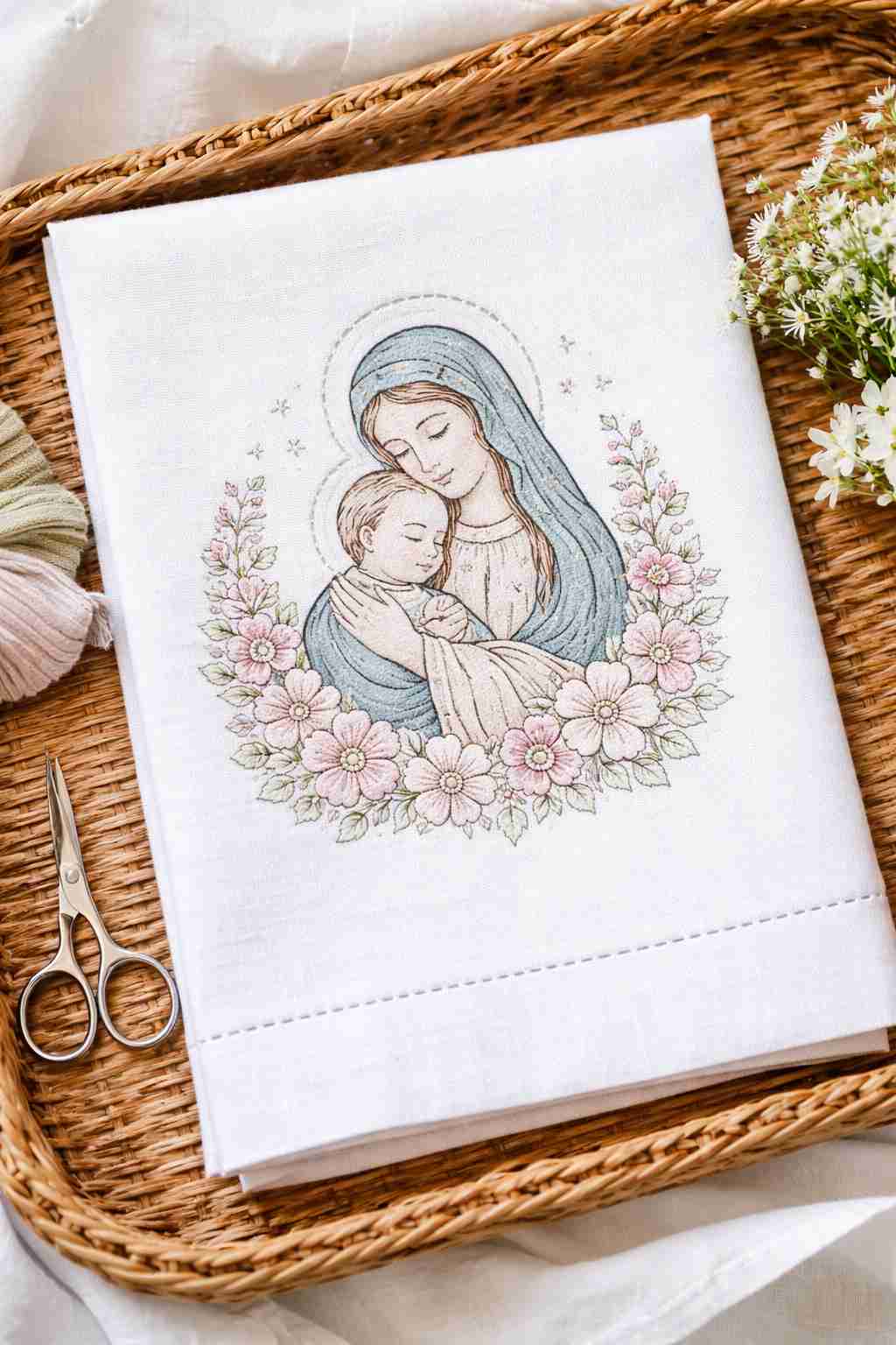 CraftHoop Faith & Blessings Stick & Stitch – Water-Soluble Transfers