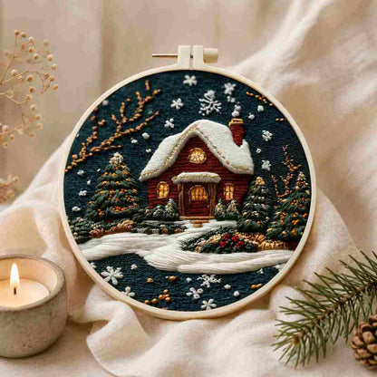 CraftHoop Winter Snowland Embroidery Kit