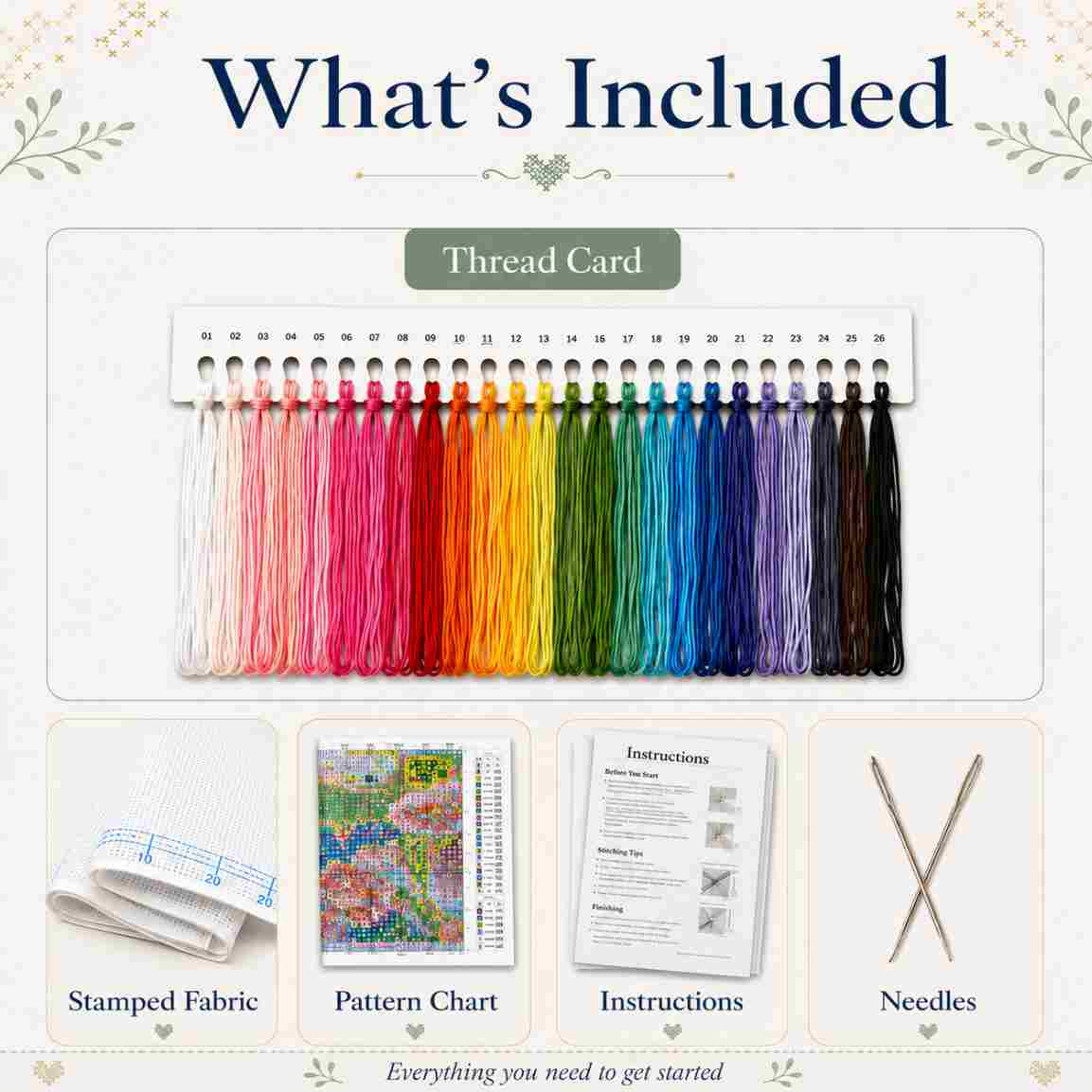 CraftHoop Girl in Wonderland Cross Stitch Kit